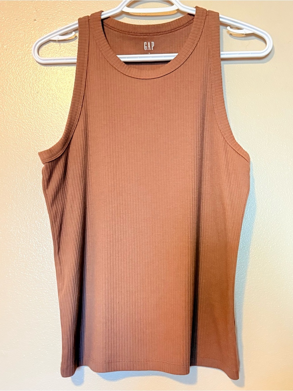 GAP Ribbed Tank Top - Rust Brown